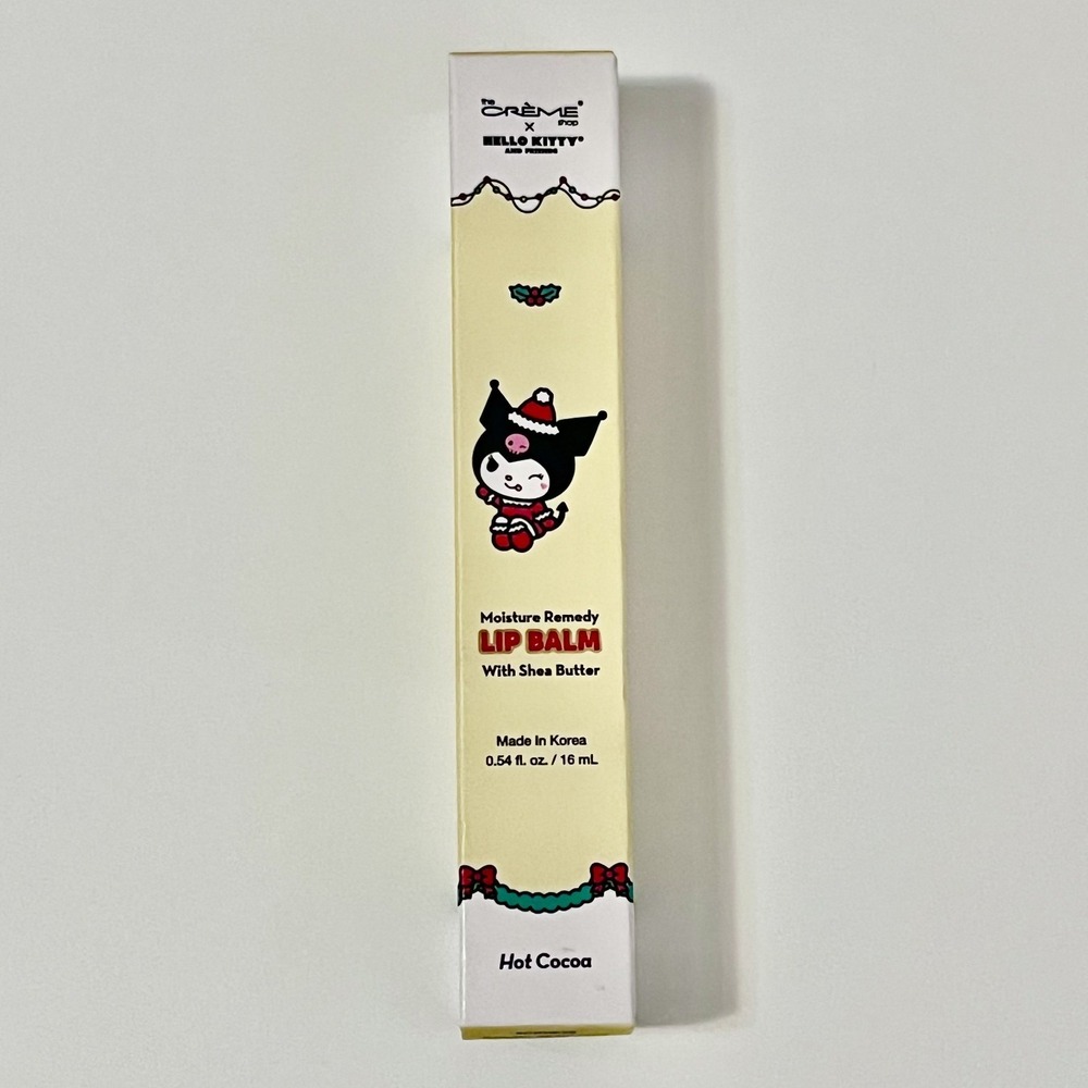 The Crème Shop Hello Kitty Moisture Remedy Lip Balm Hot Cocoa Shea Butter